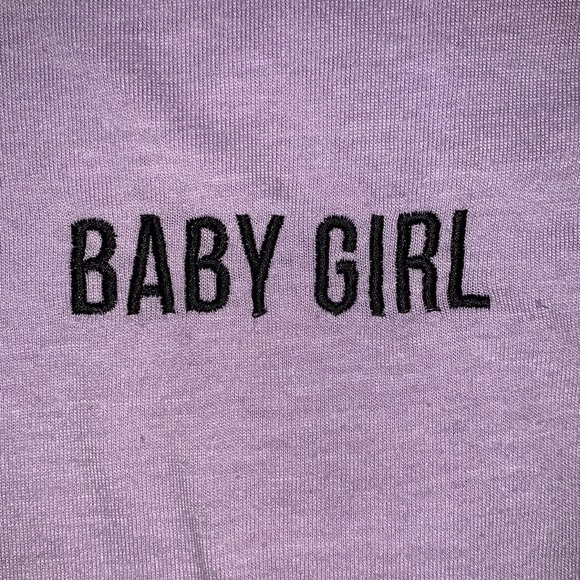 Lilac Rue21 T-shirt with navy embroidery - Picture 4 of 4